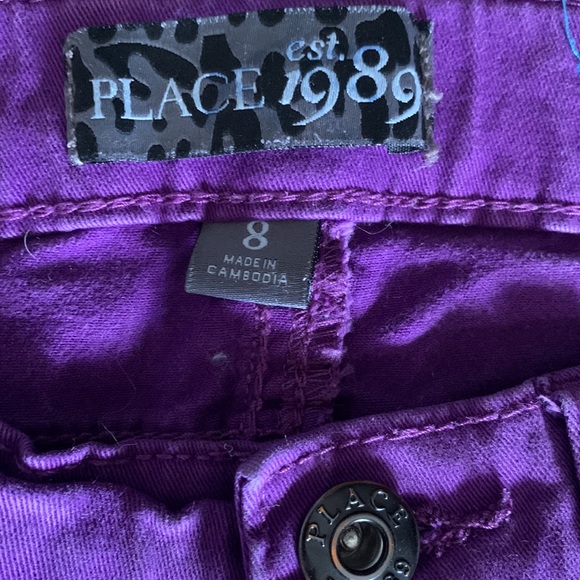 COPY - Purple Children’s Place jeans size 8 - Picture 5 of 8